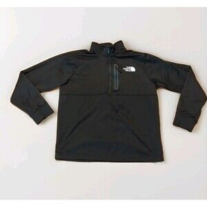 The North Face Pioneer Peak 1/4 Zip Fleece Pullover Jacket Mens Large Black